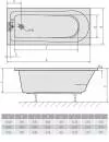 Акриловая ванна Alpen Lisa 150x70 фото 2