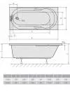 Акриловая ванна Alpen Mirela 150x75 фото 2