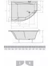 Акриловая ванна Alpen Tandem 170x130 R icon 2