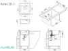 Кухонная мойка Alveus Atrox 20 (белый) icon 2