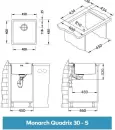 Кухонная мойка Alveus Monarch Quadrix 30 (антрацит) icon 3