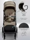 Детская прогулочная коляска Amarobaby Handy / AB25-10HANDY/0330 (бежевый/серебряный) icon 3