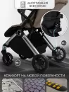 Детская прогулочная коляска Amarobaby Handy / AB25-10HANDY/0330 (бежевый/серебряный) icon 6