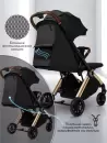 Детская прогулочная коляска Amarobaby Handy / AB25-10HANDY/0929 (черный/золотой) icon 2