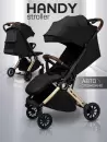 Детская прогулочная коляска Amarobaby Handy / AB25-10HANDY/0929 (черный/золотой) icon 8