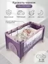 Манеж-кровать Amarobaby Multiform Flowers AMARO-26MFL-F (фиолетовый) icon 2