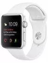 Умные часы Apple Watch 38mm Silver with White Sport Band (MNNG2) icon