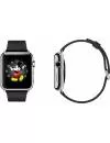 Смарт-часы Apple Watch 38mm Stainless Steel with Black Classic Buckle (MJ312) фото 4