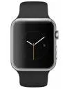 Умные часы Apple Watch 38mm Stainless Steel with Black Sport Band (MJ2Y2) фото 4