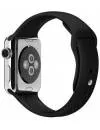 Смарт-часы Apple Watch 38mm Stainless Steel with Black Sport Band (MJ2Y2) фото 3