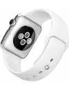 Умные часы Apple Watch 38mm Stainless Steel with White Sport Band (MJ302) фото 3