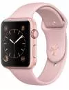 Умные часы Apple Watch 42mm Rose Gold with Pink Sand Sport Band (MQ112) icon