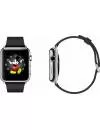 Умные часы Apple Watch 42mm Stainless Steel with Black Classic Buckle (MJ3X2) фото 2