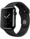 Умные часы Apple Watch Edition 42mm Space Black with Black Sport Band (MLC82) icon
