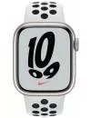 Умные часы Apple Watch Nike Series 7 41 мм (сияющая звезда/чистая платина,черный) фото 2