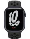 Умные часы Apple Watch Nike Series 7 45 мм (темная ночь/черный спортивный) фото 2