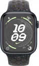 Умные часы Apple Watch Nike Series 9 41 мм (алюминиевый корпус, полуночный/полуночный, спортивный силиконовый ремешок S/M) фото 2