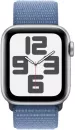 Умные часы Apple Watch SE 2023 40 мм (алюминиевый корпус, серебристый/грозовой синий, нейлоновый ремешок) фото 2