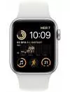 Умные часы Apple Watch SE 2 40 мм (алюминиевый корпус, серебристый/белый, спортивный силиконовый ремешок M/L) фото 2