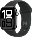 Умные часы Apple Watch Series 10 42 мм (алюминиевый корпус, черный/черный, спортивный силиконовый ремешок S/M) icon