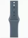 Умные часы Apple Watch Series 11 42 мм (алюминиевый корпус, серебристый/синий, спортивный силиконовый ремешок) фото 3