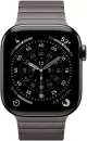 Умные часы Apple Watch Series 11 42 мм (титановый корпус, черный/темно-серый, браслет Link из нержавеющей стали) фото 2