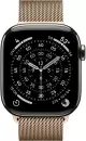Умные часы Apple Watch Series 11 LTE 42 мм (титановый корпус, природный/золотистый, миланская петля) фото 2