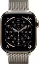Умные часы Apple Watch Series 11 LTE 42 мм (титановый корпус, золотистый/природный, миланская петля) фото 2