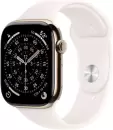 Умные часы Apple Watch Series 11 LTE 46 мм (титановый корпус, золотистый/легкие румяна, спортивный силиконовый ремешок M/L) icon