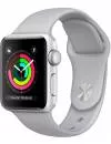 Умные часы Apple Watch Series 3 38mm Silver Aluminum Case with Fog Sport Band (MQKU2) фото