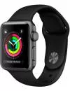 Умные часы Apple Watch Series 3 38mm Space Gray Aluminum Case with Black Sport Band (MQKV2) icon
