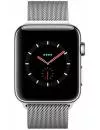 Умные часы Apple Watch Series 3 42mm Stainless Steel Case with Milanese Loop (MR1U2) фото 2