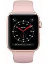 Умные часы Apple Watch Series 3 LTE 38mm Gold Aluminum Case with Pink Sand Sport Band (MQJQ2) фото 2