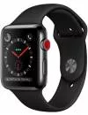 Умные часы Apple Watch Series 3 LTE 42mm Space Black Stainless Steel Case with Black Sport Band (MQM02) icon