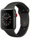 Умные часы Apple Watch Series 3 LTE 42mm Gray Ceramic Case with Gray/Black Sport Band (MQM62) icon