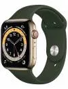 Умные часы Apple Watch Series 6 LTE 44mm Stainless Steel Gold (M09F3) icon