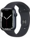 Умные часы Apple Watch Series 7 45 мм (темная ночь/темная ночь спортивный) фото
