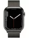 Умные часы Apple Watch Series 7 LTE 41 мм (сталь графитовый/миланский черный) фото 2