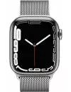 Умные часы Apple Watch Series 7 LTE 41 мм (сталь серебристый/миланский серебро) фото 2