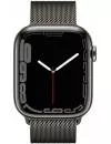Умные часы Apple Watch Series 7 LTE 45 мм (сталь графитовый/миланский черный) фото 2