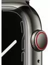 Умные часы Apple Watch Series 7 LTE 45 мм (сталь графитовый/миланский черный) фото 3
