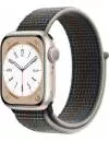 Умные часы Apple Watch Series 8 41 мм (алюминиевый корпус, звездный свет/темно-серый, нейлоновый ремешок) фото