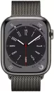 Умные часы Apple Watch Series 8 45 мм (корпус из нержавеющей стали, графитовый/графитовый, миланский сетчатый браслет) фото 2