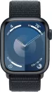 Умные часы Apple Watch Series 9 41 мм (алюминиевый корпус, полуночный/полуночный, нейлоновый ремешок) фото 2