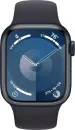 Умные часы Apple Watch Series 9 41 мм (алюминиевый корпус, полуночный/полуночный, спортивный силиконовый ремешок M/L) фото 2