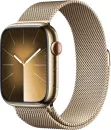Умные часы Apple Watch Series 9 LTE 45 мм (корпус из нержавеющей стали, золото/миланский золотистый) icon