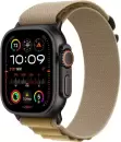 Умные часы Apple Watch Ultra 2 LTE 49 мм (титановый корпус, черный/бежевый, ремешок из полиэстера L) icon