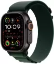 Умные часы Apple Watch Ultra 2 LTE 49 мм (титановый корпус, черный/темно-зеленый, текстильный ремешок размера L) icon