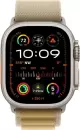 Умные часы Apple Watch Ultra 2 LTE 49 мм (титановый корпус, титановый/бежевый, ремешок из полиэстера L) icon 2