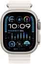 Умные часы Apple Watch Ultra 2 LTE 49 мм (титановый корпус, титановый/белый, ремешок из эластомера) фото 2